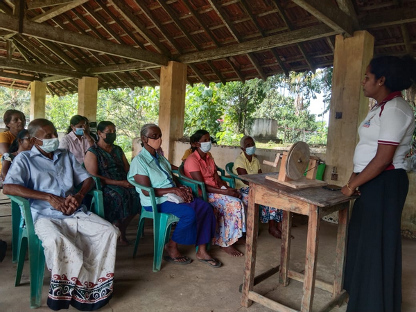 An elderly day care center was opened in Homagama Navalamulla village (2022)